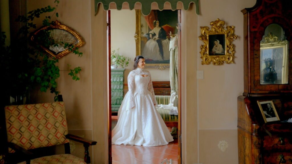 Bride in Italian villa getting ready — cinematic wedding videographer Italy by Giancarlo De Vita Films
